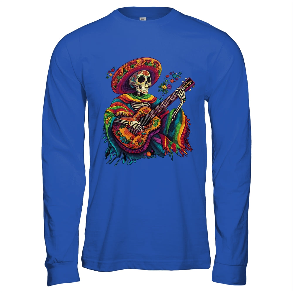 Dia De Los Muertos Mexican Skeletons Instrumentalist Dancing Shirt & Hoodie | siriusteestore