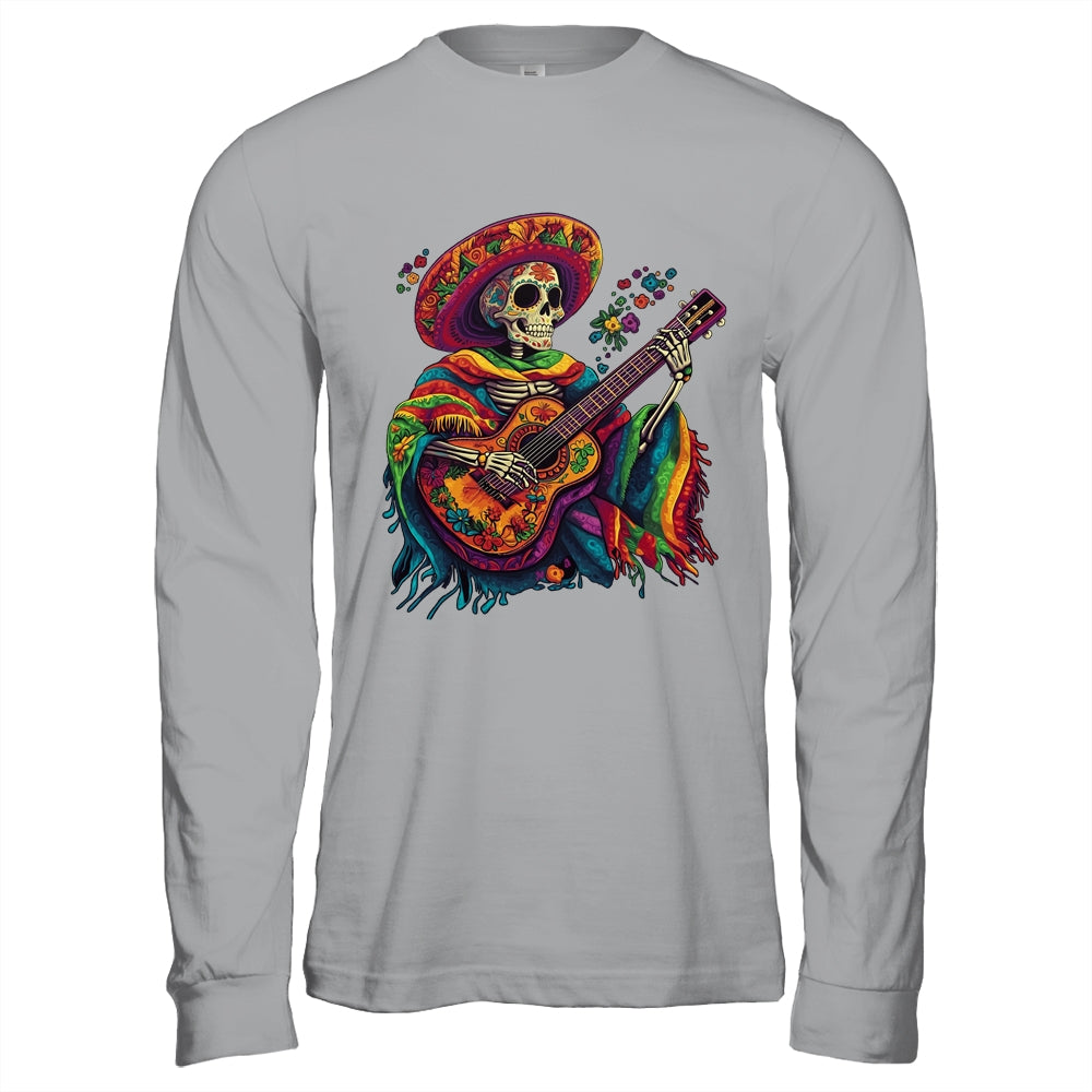 Dia De Los Muertos Mexican Skeletons Instrumentalist Dancing Shirt & Hoodie | siriusteestore