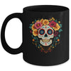 Dia De Los Muertos Sugar Skull Mexican Halloween Costume Mug | siriusteestore