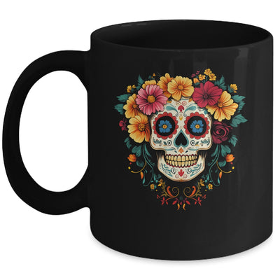 Dia De Los Muertos Sugar Skull Mexican Halloween Costume Mug | siriusteestore
