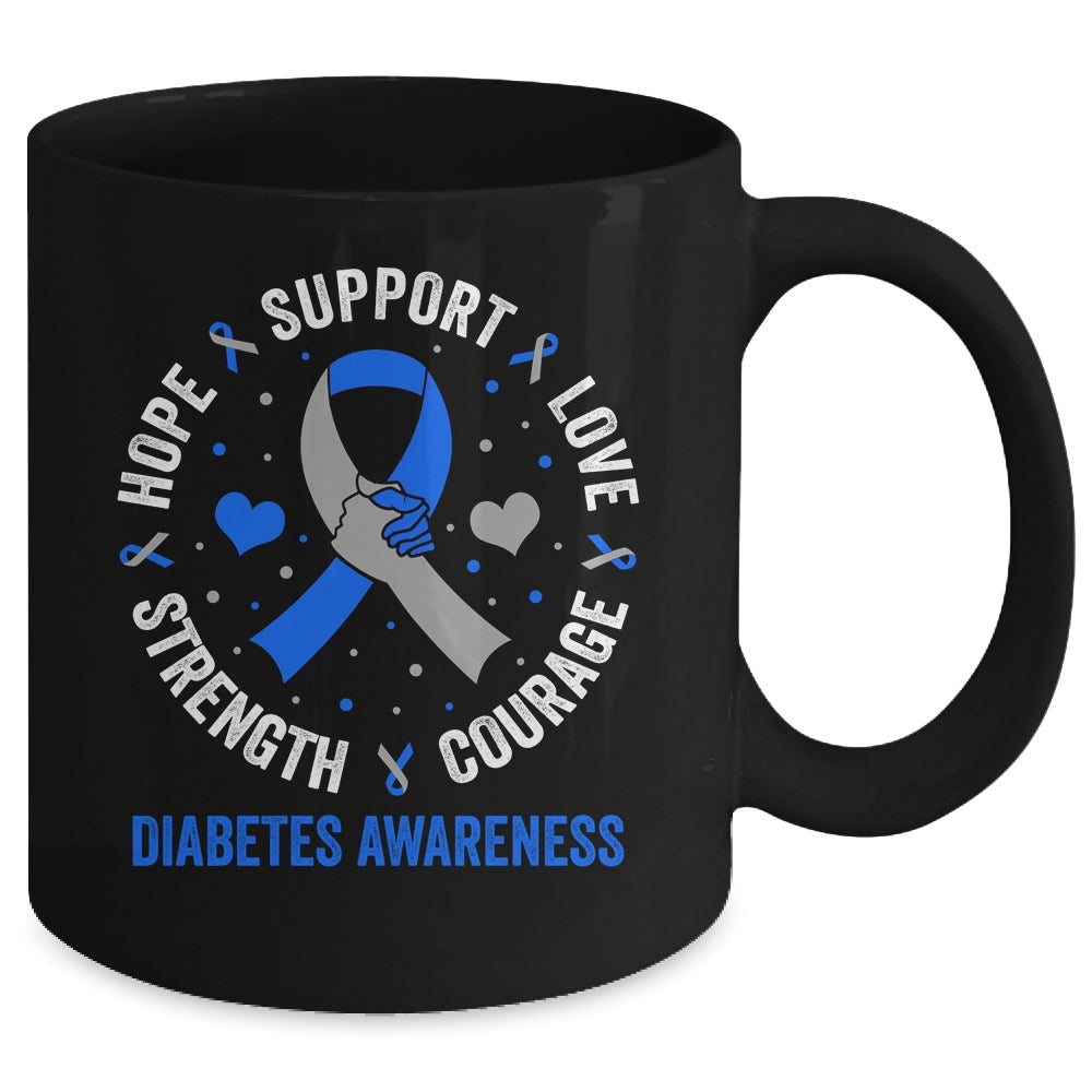 Diabetes Awareness Diabetic Love Support T2D T1D Diabetes Mug | siriusteestore