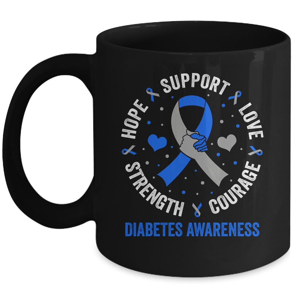 Diabetes Awareness Diabetic Love Support T2D T1D Diabetes Mug | siriusteestore