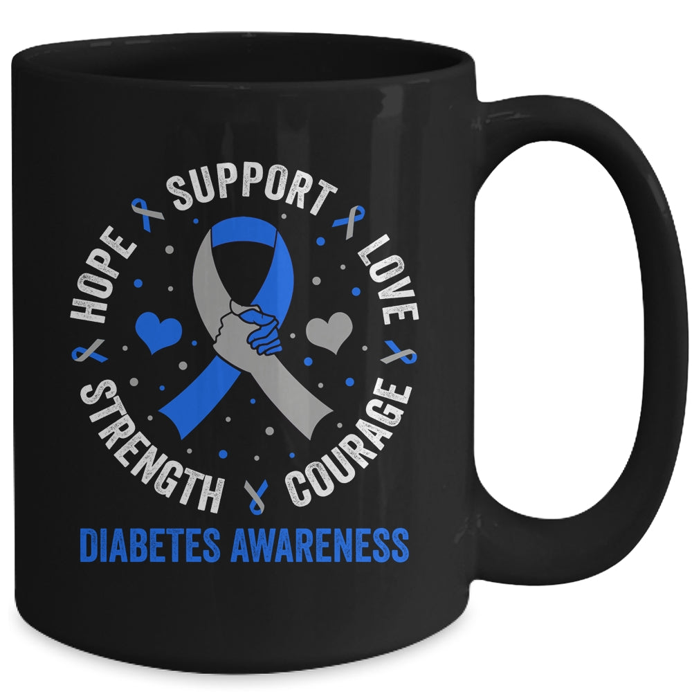Diabetes Awareness Diabetic Love Support T2D T1D Diabetes Mug | siriusteestore