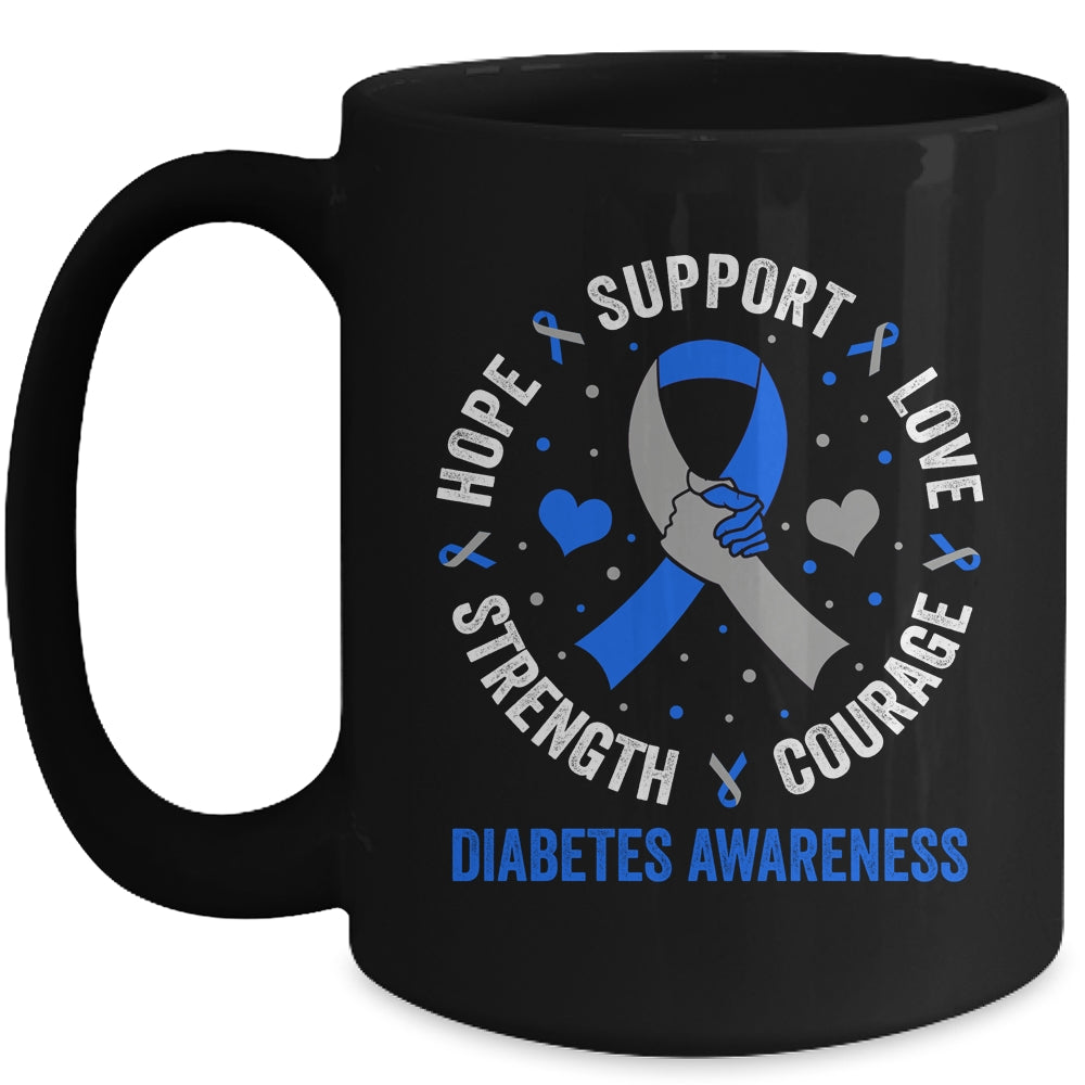 Diabetes Awareness Diabetic Love Support T2D T1D Diabetes Mug | siriusteestore
