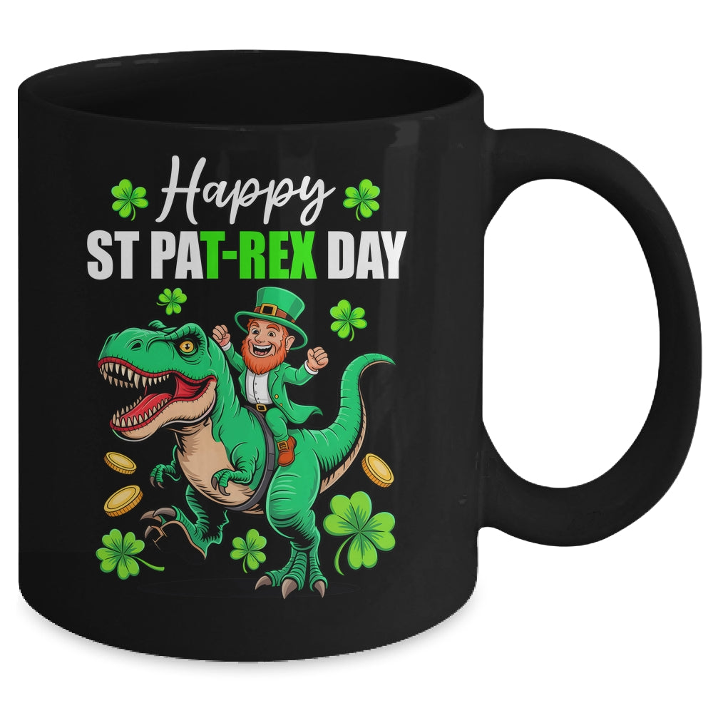 Dino St Patricks Day Kids Saint Patricks Boys Leprechaun Mug | siriusteestore