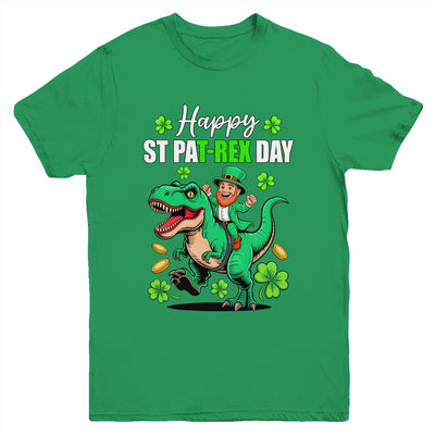 Dino St Patricks Day Kids Saint Patricks Boys Leprechaun Youth Shirt | siriusteestore