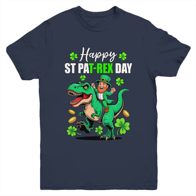 Dino St Patricks Day Kids Saint Patricks Boys Leprechaun Youth Shirt | siriusteestore