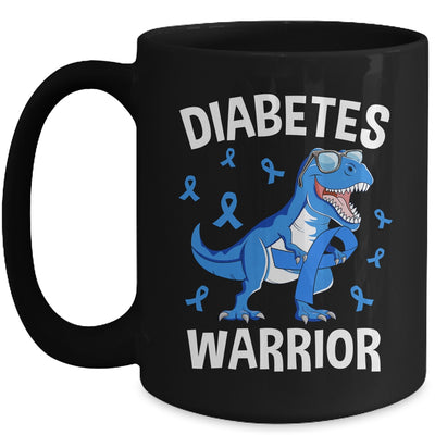 Dinosaur Blue Ribbon T1D Type 1 Diabetes Awareness Mug | siriusteestore