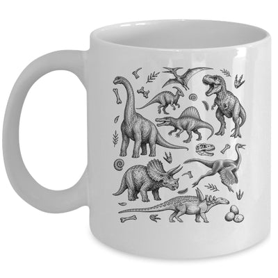 Dinosaur Graphic Adult Men Kids Boys Vintage Cute Dino Mug | siriusteestore