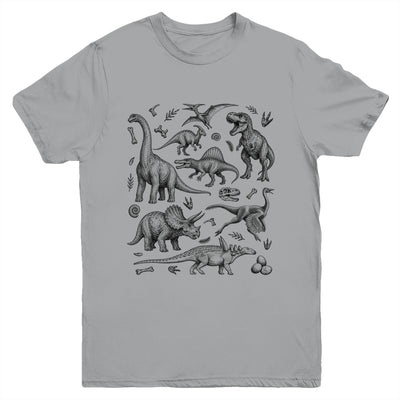 Dinosaur Graphic Adult Men Kids Boys Vintage Cute Dino Youth Shirt | siriusteestore