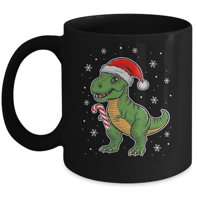 Dinosaur Santa Hat Funny Christmas Boys Dinosaur T-Rex Lover Mug | siriusteestore