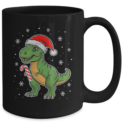 Dinosaur Santa Hat Funny Christmas Boys Dinosaur T-Rex Lover Mug | siriusteestore