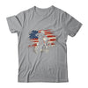Dirt Bike American Flag Motocross Biker Vintage USA Shirt & Hoodie | siriusteestore