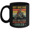 Dirt Bike Dad Like Regular Dad But Cooler Motocross Dad Men Mug | siriusteestore