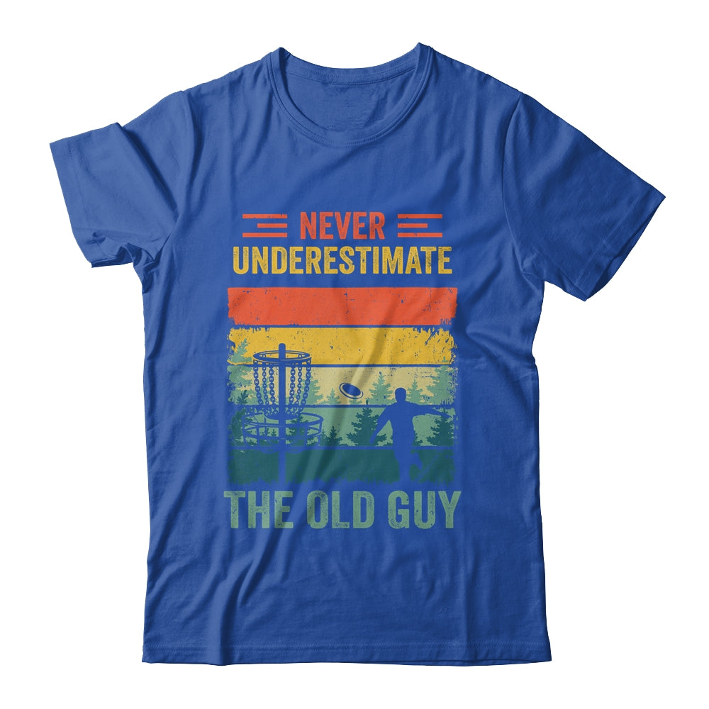 Disc Golf For Men Dad Grandpa Old Guy Disc Golf Player Retro Shirt & Hoodie | siriusteestore