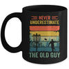 Disc Golf For Men Dad Grandpa Old Guy Disc Golf Player Retro Mug | siriusteestore