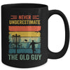 Disc Golf For Men Dad Grandpa Old Guy Disc Golf Player Retro Mug | siriusteestore