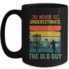 Disc Golf For Men Dad Grandpa Old Guy Disc Golf Player Retro Mug | siriusteestore