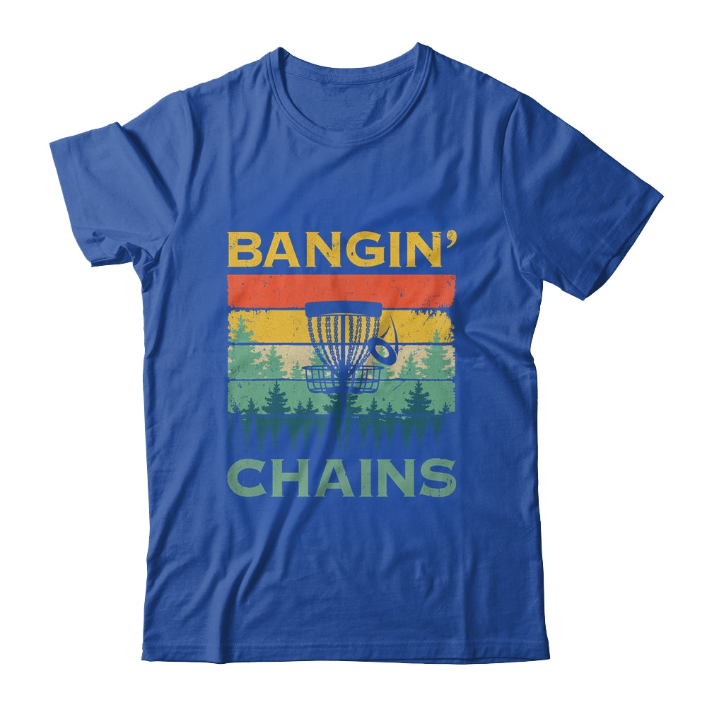 Disc Golf Funny Banging Chains Retro Disc Golfer Men Women Shirt & Tank Top | siriusteestore