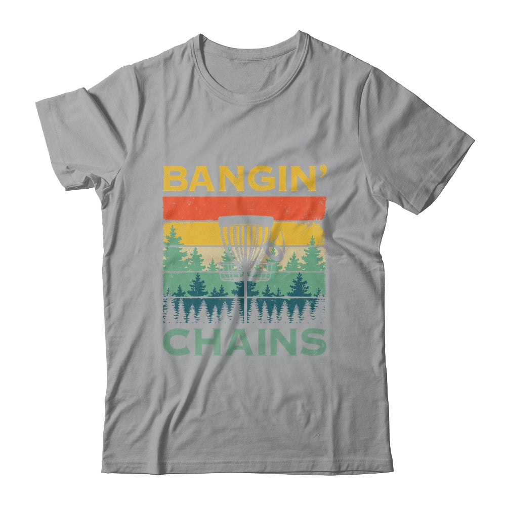 Disc Golf Funny Banging Chains Retro Disc Golfer Men Women Shirt & Tank Top | siriusteestore