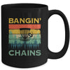 Disc Golf Funny Banging Chains Retro Disc Golfer Men Women Mug | siriusteestore