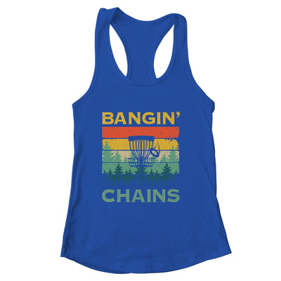 Disc Golf Funny Banging Chains Retro Disc Golfer Men Women Shirt & Tank Top | siriusteestore