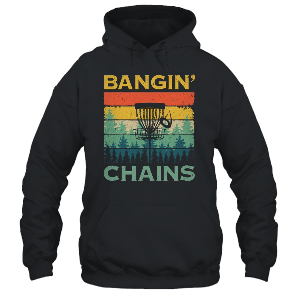 Disc Golf Funny Banging Chains Retro Disc Golfer Men Women Shirt & Tank Top | siriusteestore