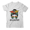 Disc Golf Mom Life Messy Bun Hair Glasses For Women Vintage Shirt & Hoodie | siriusteestore