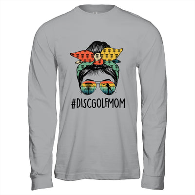 Disc Golf Mom Life Messy Bun Hair Glasses For Women Vintage Shirt & Hoodie | siriusteestore