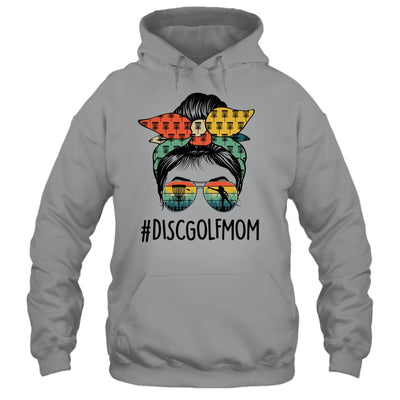 Disc Golf Mom Life Messy Bun Hair Glasses For Women Vintage Shirt & Hoodie | siriusteestore