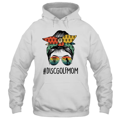 Disc Golf Mom Life Messy Bun Hair Glasses For Women Vintage Shirt & Hoodie | siriusteestore