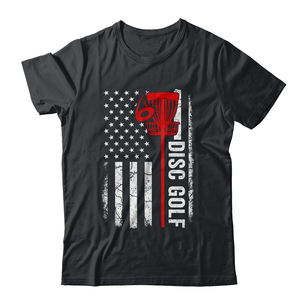 Disc Golf Player American Flag Disc Golf For Men Women Shirt & Tank Top | siriusteestore
