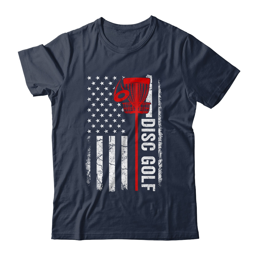 Disc Golf Player American Flag Disc Golf For Men Women Shirt & Tank Top | siriusteestore