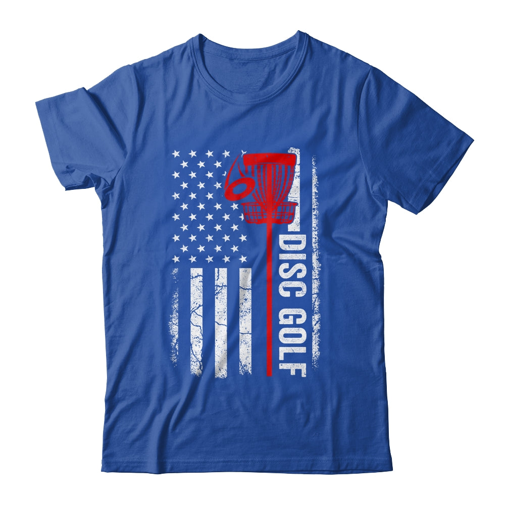 Disc Golf Player American Flag Disc Golf For Men Women Shirt & Tank Top | siriusteestore