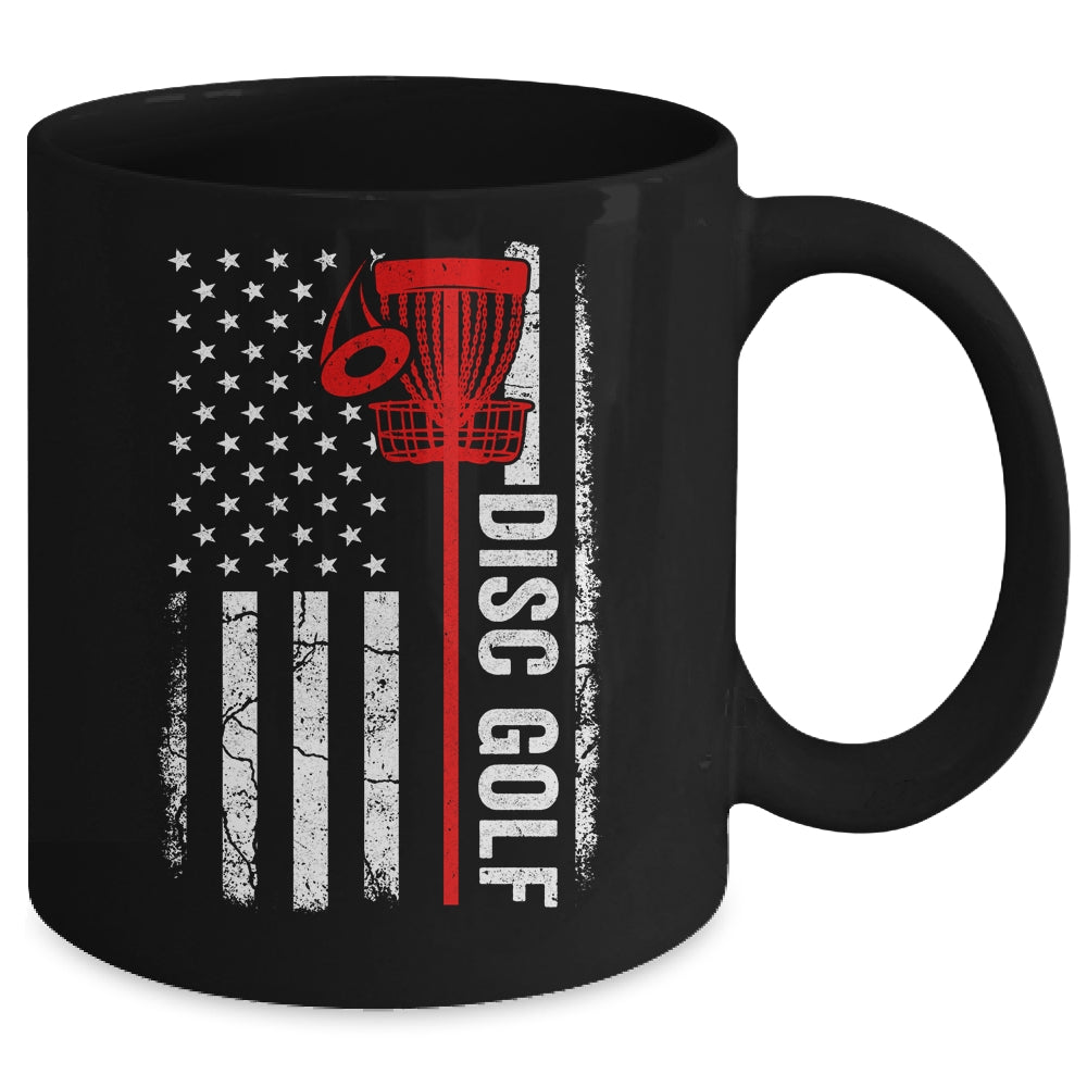 Disc Golf Player American Flag Disc Golf For Men Women Mug | siriusteestore