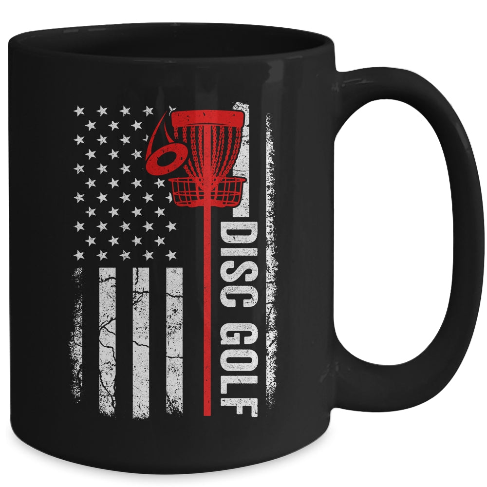 Disc Golf Player American Flag Disc Golf For Men Women Mug | siriusteestore