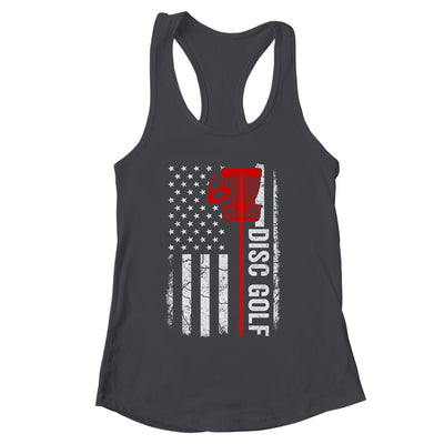 Disc Golf Player American Flag Disc Golf For Men Women Shirt & Tank Top | siriusteestore