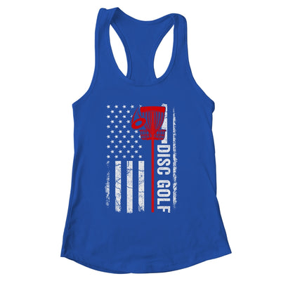 Disc Golf Player American Flag Disc Golf For Men Women Shirt & Tank Top | siriusteestore