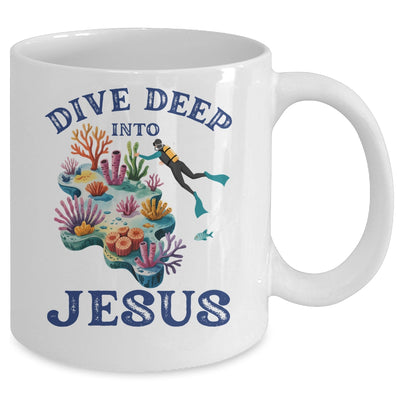 Dive Deep Into Jesus VBS Christian Scuba Diving Underwater Mug | siriusteestore