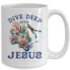 Dive Deep Into Jesus VBS Christian Scuba Diving Underwater Mug | siriusteestore