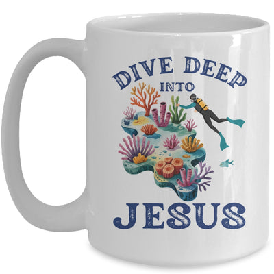 Dive Deep Into Jesus VBS Christian Scuba Diving Underwater Mug | siriusteestore