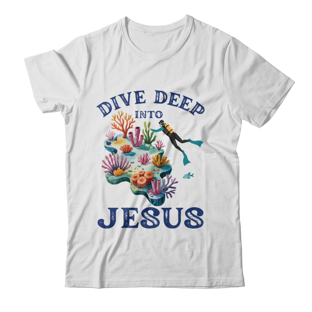 Dive Deep Into Jesus VBS Christian Scuba Diving Underwater Shirt & Tank Top | siriusteestore