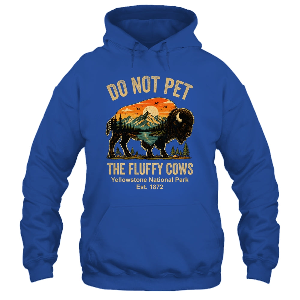 Do Not Pet The Fluffy Cows Yellowstone Bison Lover Vintage Shirt & Tank Top | siriusteestore