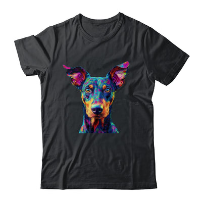Doberman Dog Colorful Face Dog Lover Men Women Shirt & Tank Top | siriusteestore