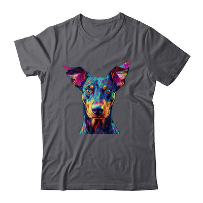 Doberman Dog Colorful Face Dog Lover Men Women Shirt & Tank Top | siriusteestore