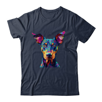 Doberman Dog Colorful Face Dog Lover Men Women Shirt & Tank Top | siriusteestore