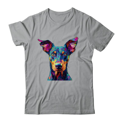 Doberman Dog Colorful Face Dog Lover Men Women Shirt & Tank Top | siriusteestore