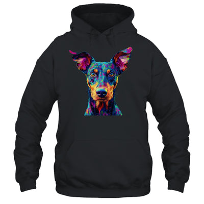 Doberman Dog Colorful Face Dog Lover Men Women Shirt & Tank Top | siriusteestore