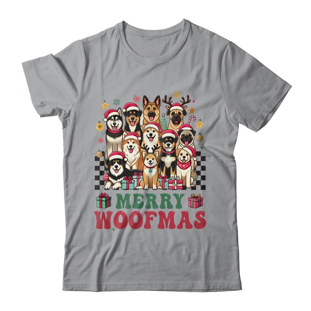 Dog Mama Dog Merry Christmas Woofmas Dog Lover Dog Mom Shirt & Sweatshirt | siriusteestore