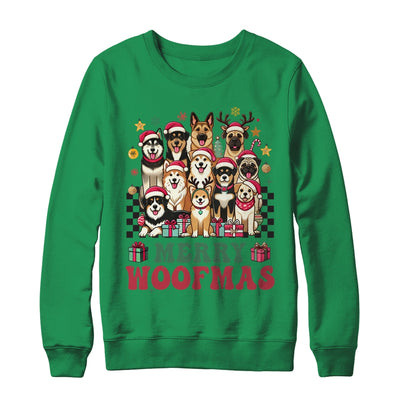 Dog Mama Dog Merry Christmas Woofmas Dog Lover Dog Mom Shirt & Sweatshirt | siriusteestore